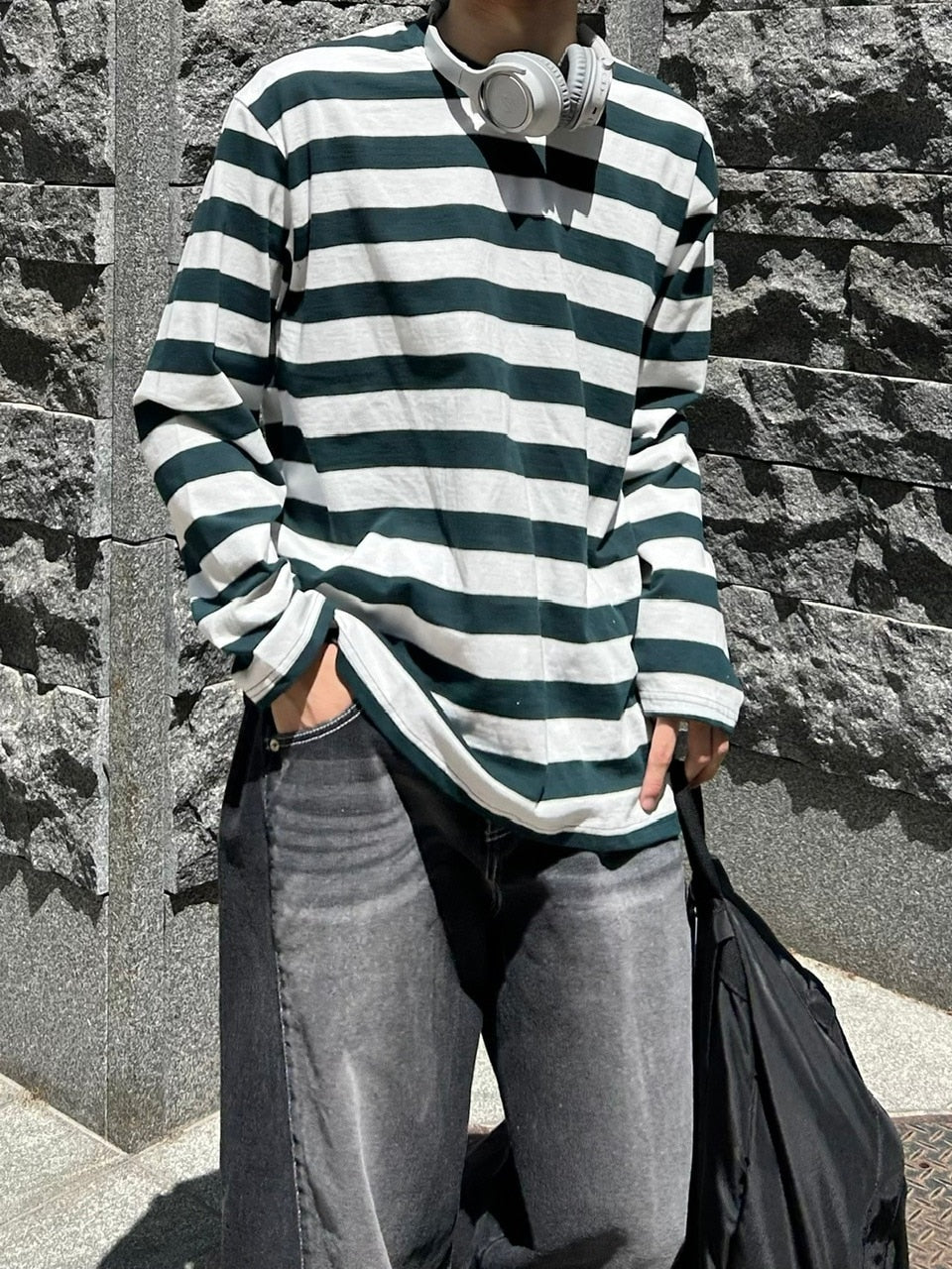 受注制【Chikashitsu +】border long sleeve (2color)