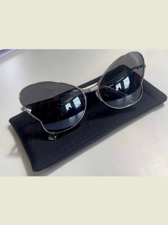 【Basic Pleasure Mode】SILVER METAL BUTTERFLY SUNGLASSES