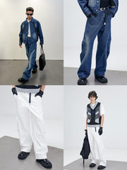 【ARCH by ROARINGWILD】Knee Pleat Jeans