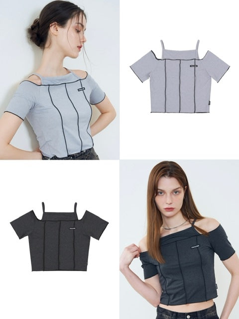 【FANCY CLUB】CUT-OUT OFF SHOURDER