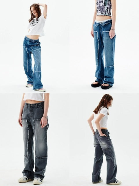 【runningHIGH】WASHED DENIM CARPENTER PANTS