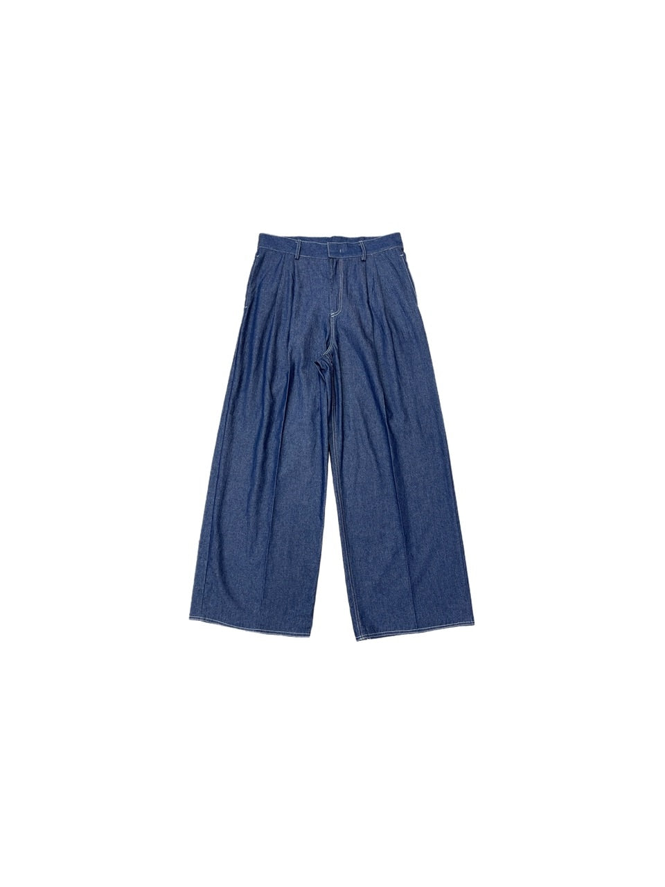 受注制【Chikashitsu +】2tuck denim slacks (2color)