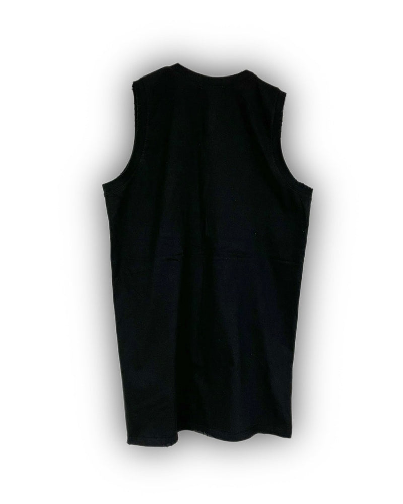 【Never mind the XU】damage sleeveless 2 (4color)