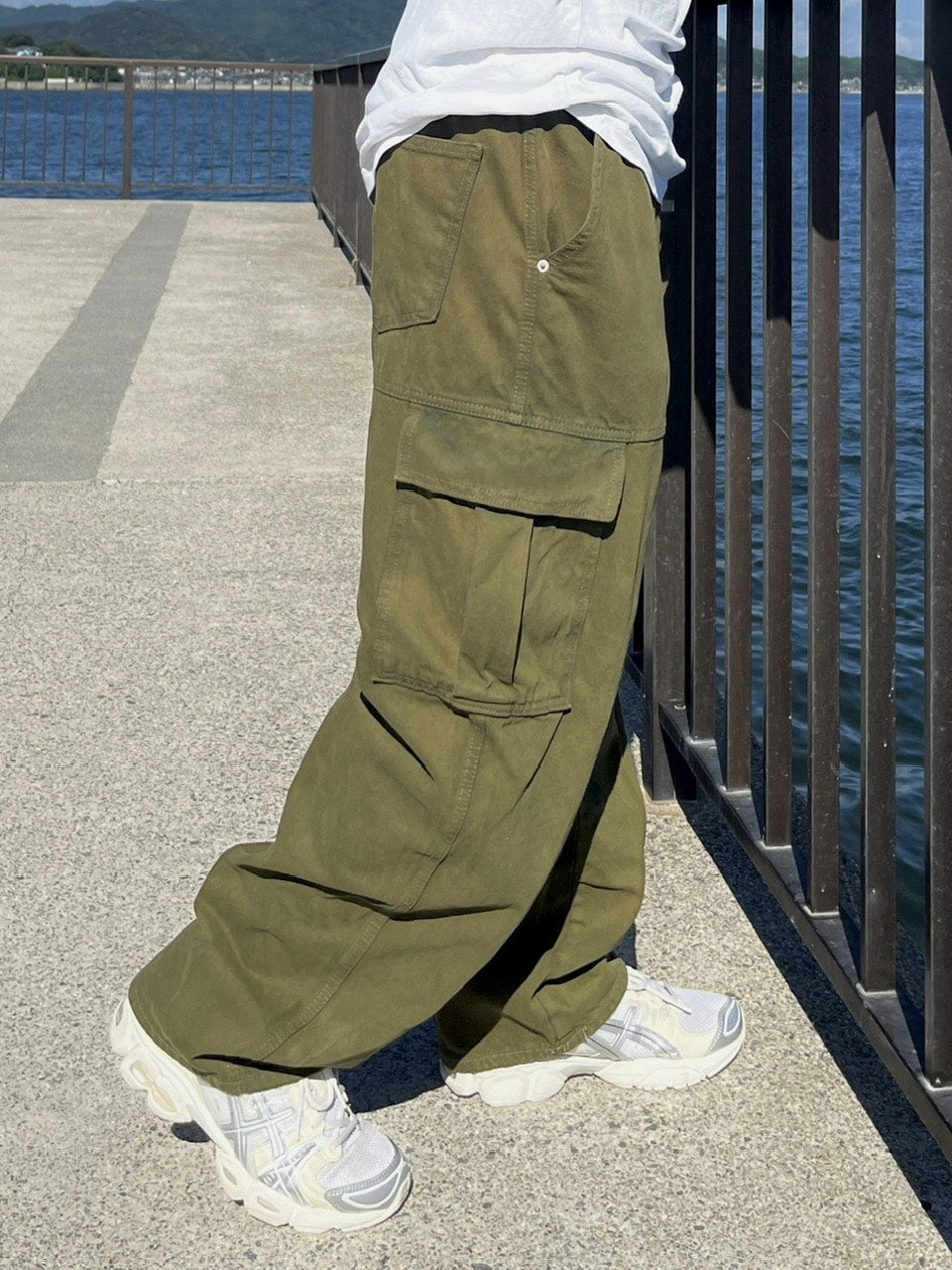 【youll】snow denim cargo pants (2color)