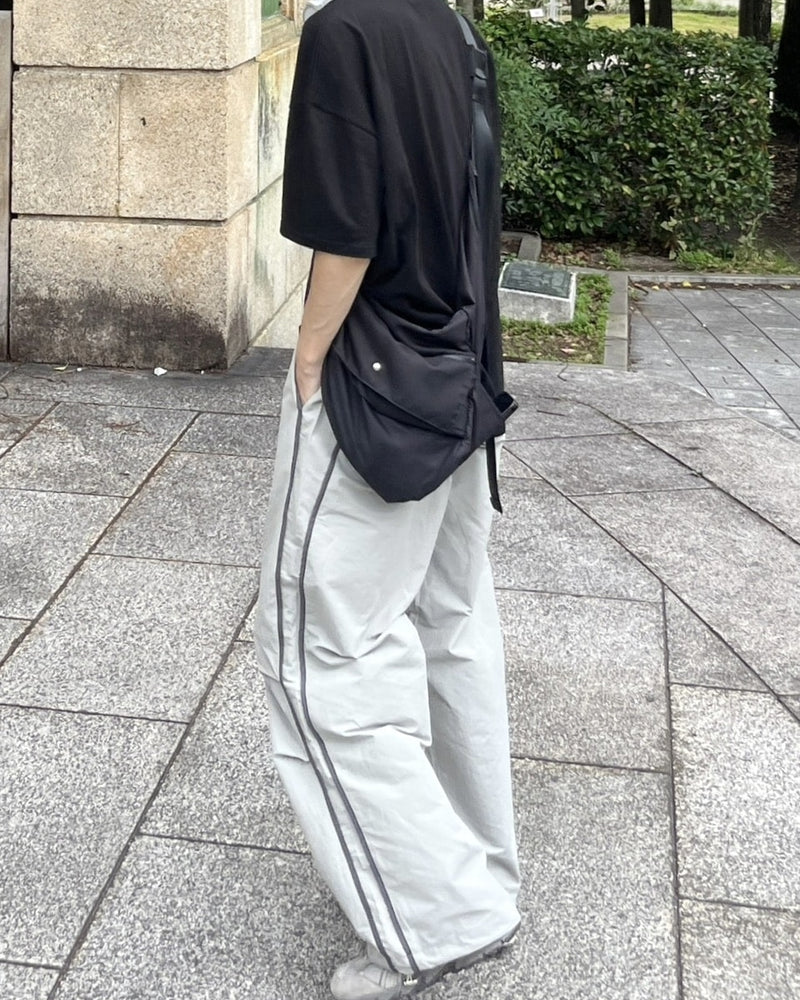 【youll】nylon track wide pants (5color)