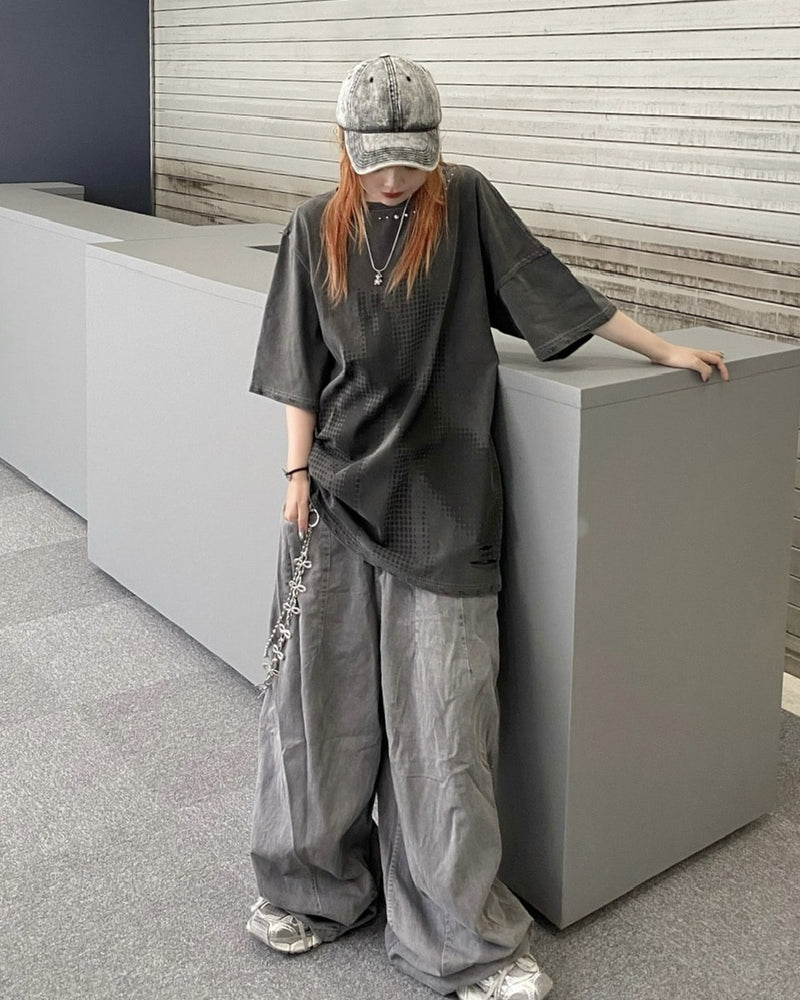 受注制【Never mind the XU】washing darts pants (4color)