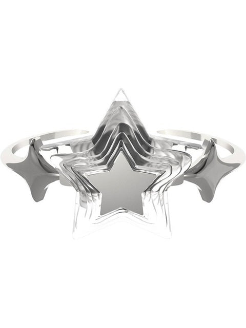 【VSCH】VSCH Star Frozen Series pentagram Transparent Pile Ring