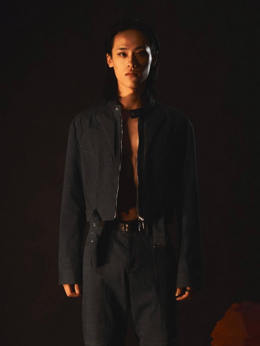 【ARTS DE BASE】Denim Bike Jacket