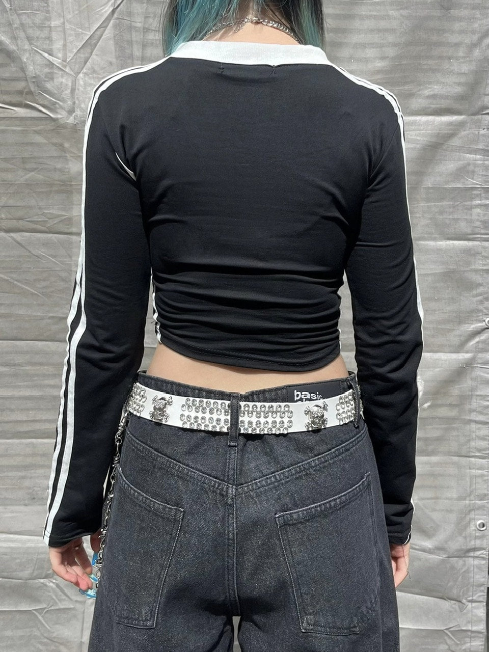 受注制【Never mind the XU】sporty track long sleeve tee