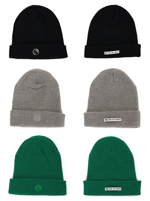 【RE:ON STUDIO】REON LOGO COTTON BEANIE