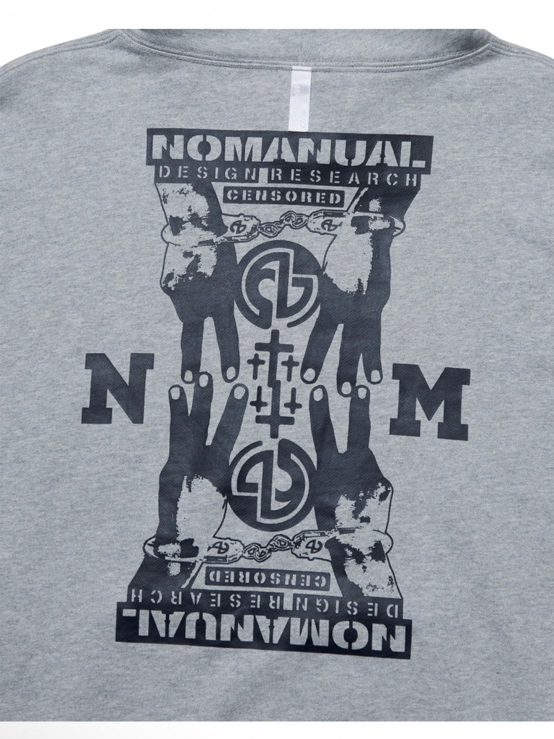 【NOMANUAL】N.M.C HOODIE / 【ノーマニュアル】ロゴプリント長袖パーカー