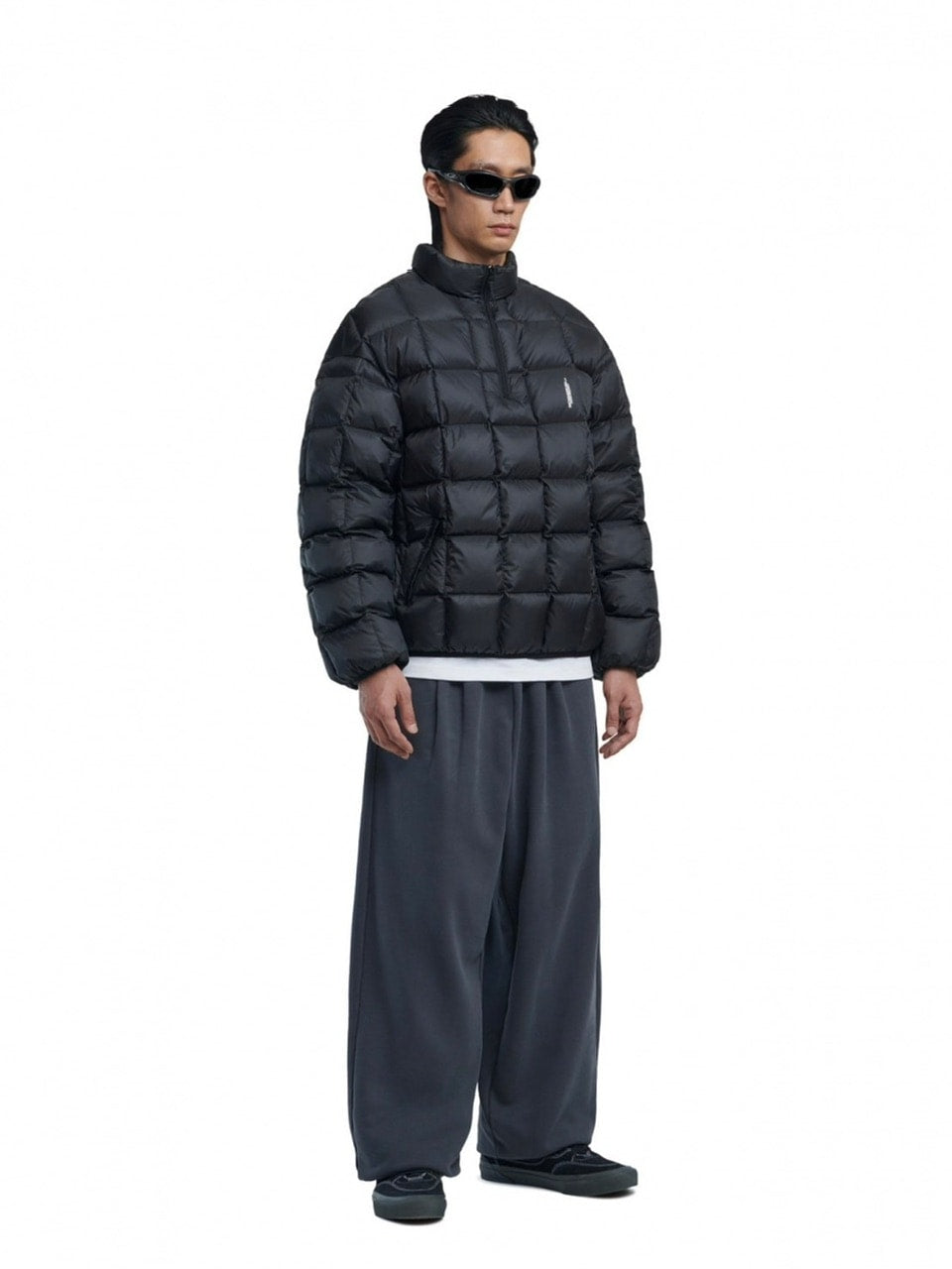 【NOMANUAL】SQR PADDED HALF ZIP-UP JACKET