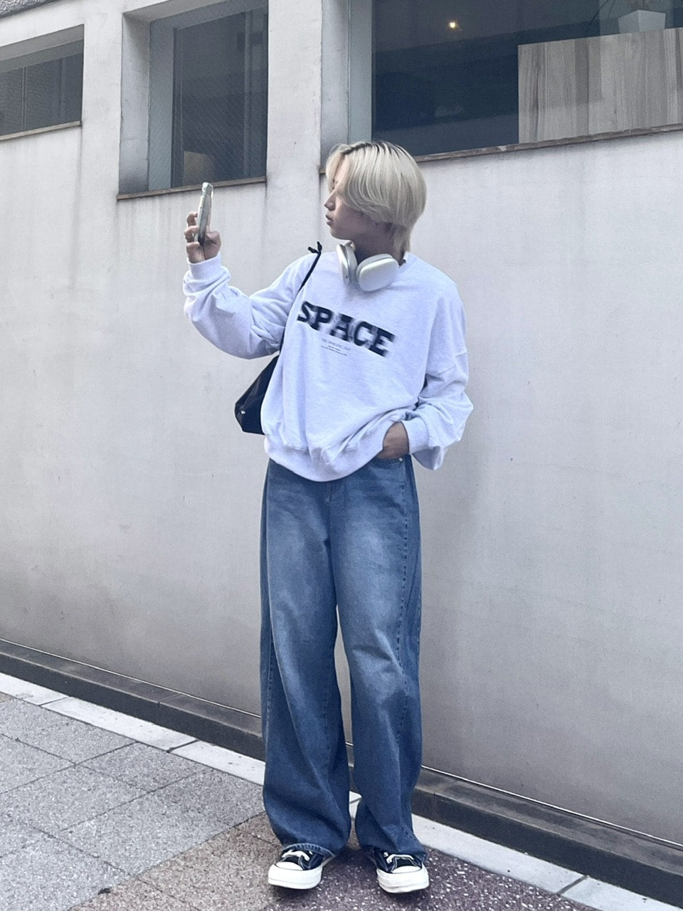 受注制【RENOL】denim wide pants (2color)