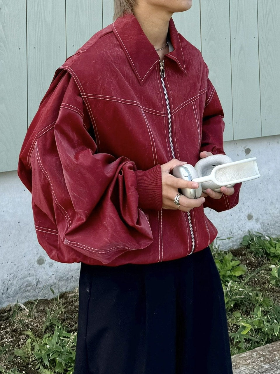 受注制【RENOL】viper leather jacket (3color)