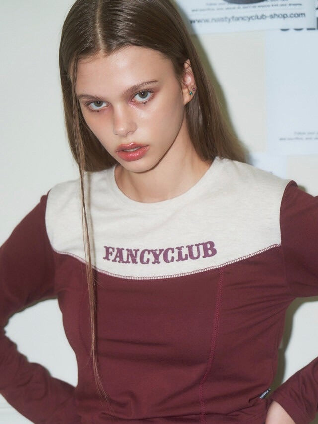 【FANCY CLUB】TURNING CLASSIC STITCH CROP TEE