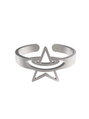 【VSCH】VSCH Star Ring Chocolate Pair Ring Men's Ring