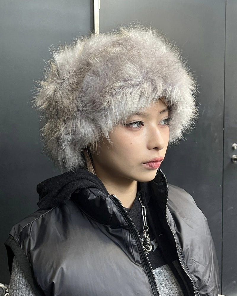 受注制【Never mind the XU】fur hat (5color)