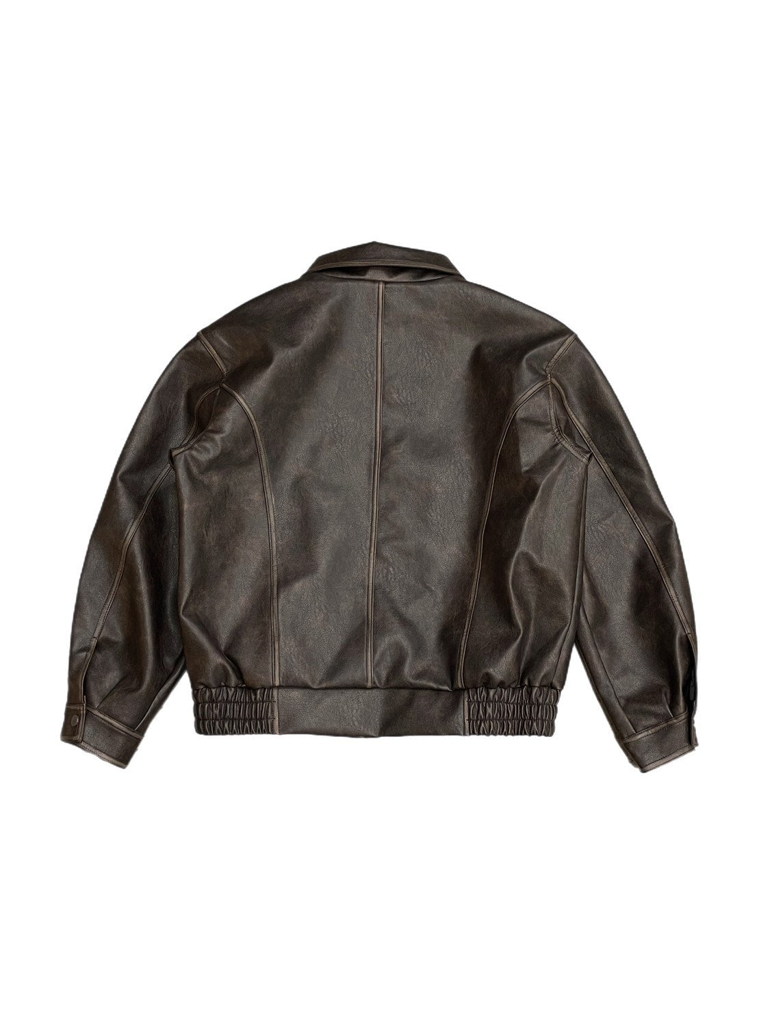受注制【Chikashitsu +】leather blouson (2color)