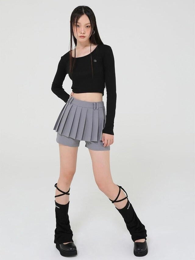 【Uglyshadow】PLEATS PANTS SKIRT