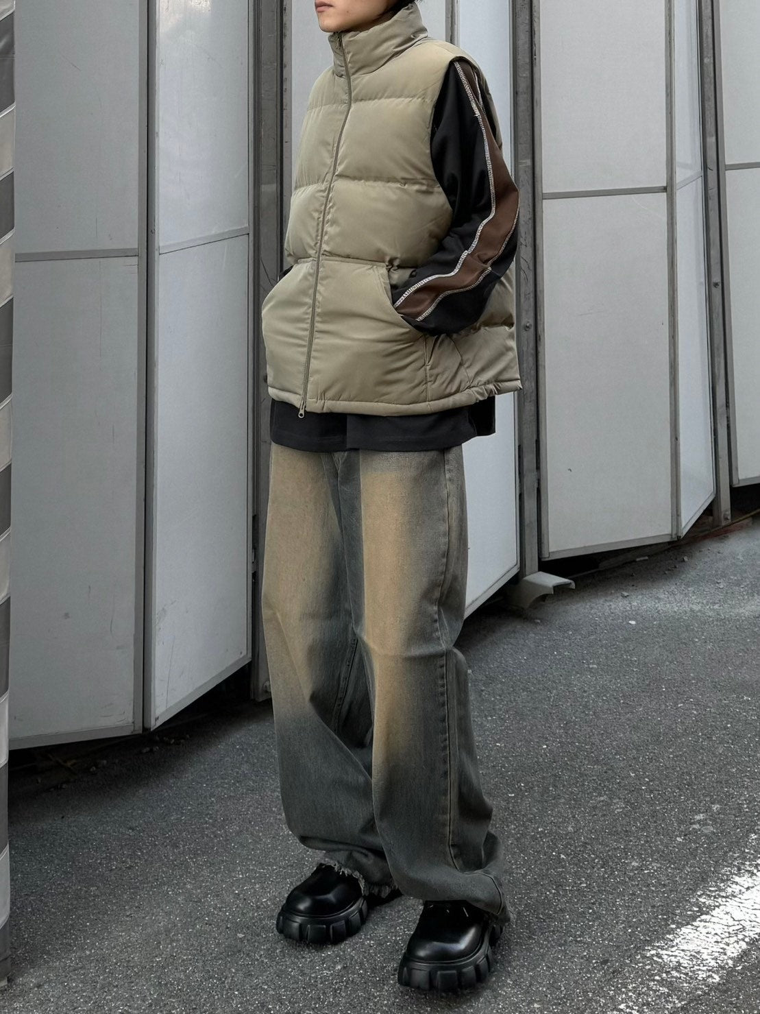 受注制【Chikashitsu +】padded vest (5color)