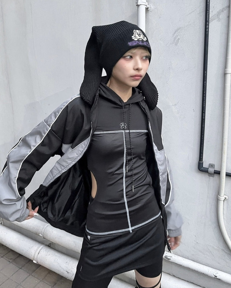 受注制【Never mind the XU】star zipup blouson