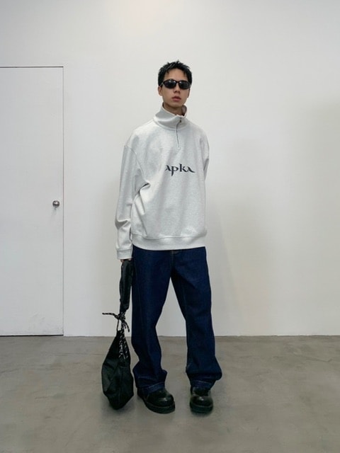 【ARCH by ROARINGWILD】HALF ZIPPER LOGO SWEATERSHIRT