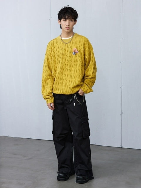 【ARCH by ROARINGWILD】FISH SCALE PATTERN SWEATER