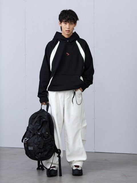 【ARCH by ROARINGWILD】STITCH PATCHWORK HOODIE
