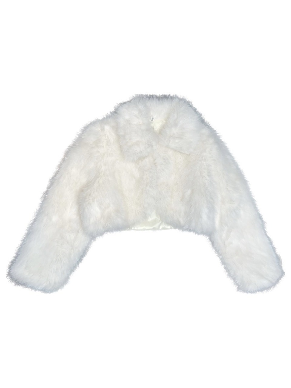 【Never mind the XU】cropped fur jacket (4color) / 【ネバーマインドザエックスユー】クロップドファー長袖ジャケット