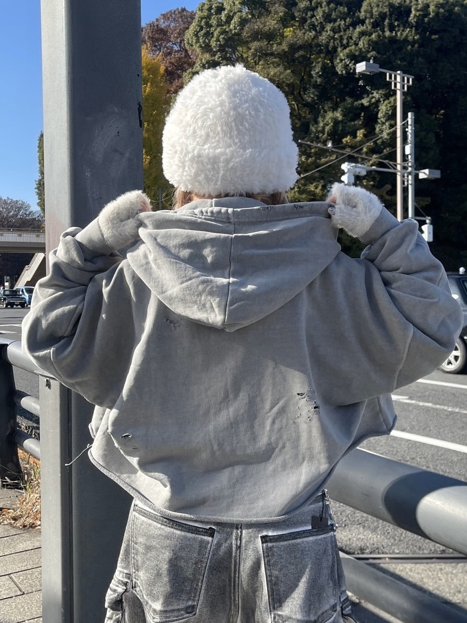 受注制【nmtc +】hairy beanie (3color)