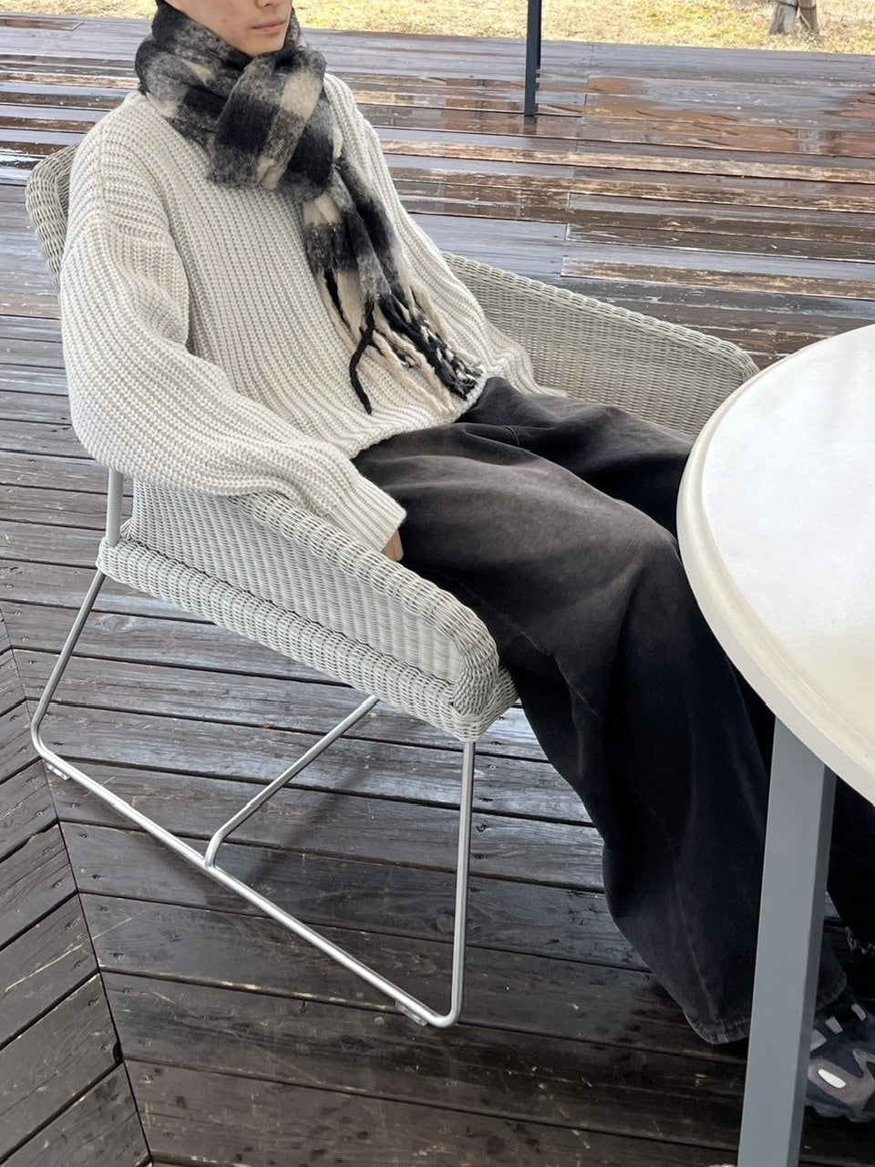 受注制【youll】waffle knit (2color)