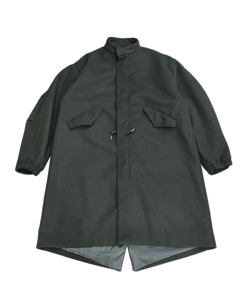 受注制【Chikashitsu +】high neck volume arm coat (2color)