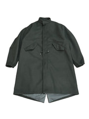 受注制【Chikashitsu +】high neck volume arm coat (2color)