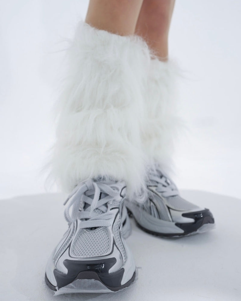 受注制【Bizarre Maiden】fur leg warmer (2color)