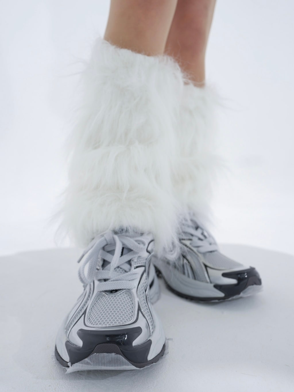 受注制【Bizarre Maiden】fur leg warmer (2color)