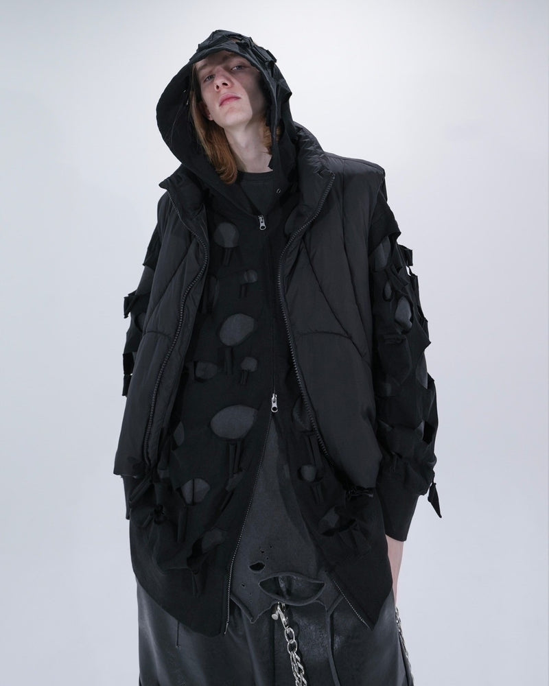 【Bizarre Maiden】damage full zip hoodie