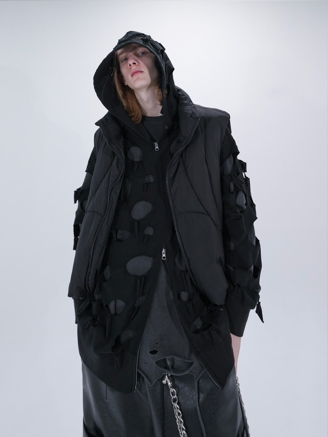 【Bizarre Maiden】damage full zip hoodie