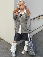 受注制【nmtc +】double zip up hoodie (2color)