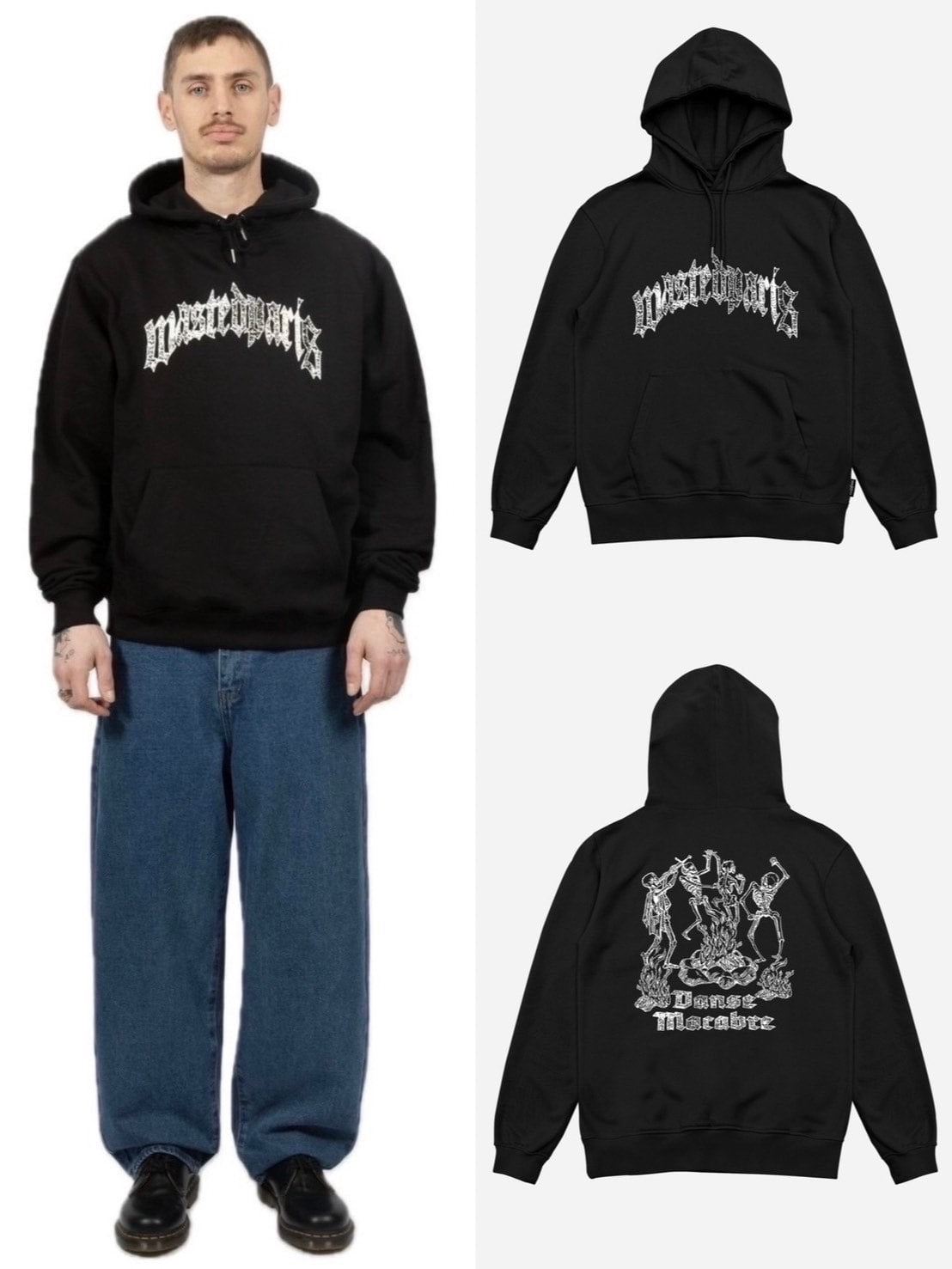 【WASTED PARIS】HOODIE MACABRE