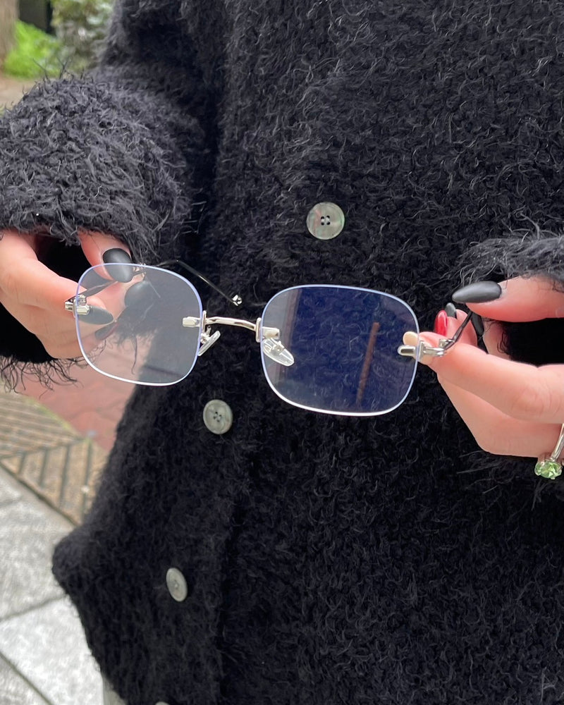受注制【Chikashitsu +】square eyeglasses / 【チカシツプラス】スクエアアイグラスメガネ