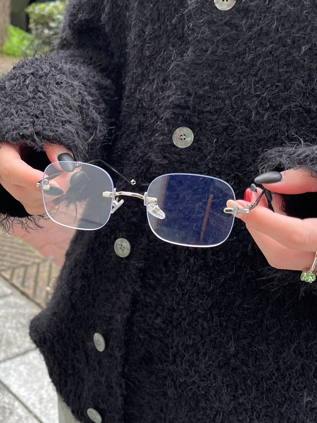 受注制【Chikashitsu +】square eyeglasses / 【チカシツプラス】スクエアアイグラスメガネ