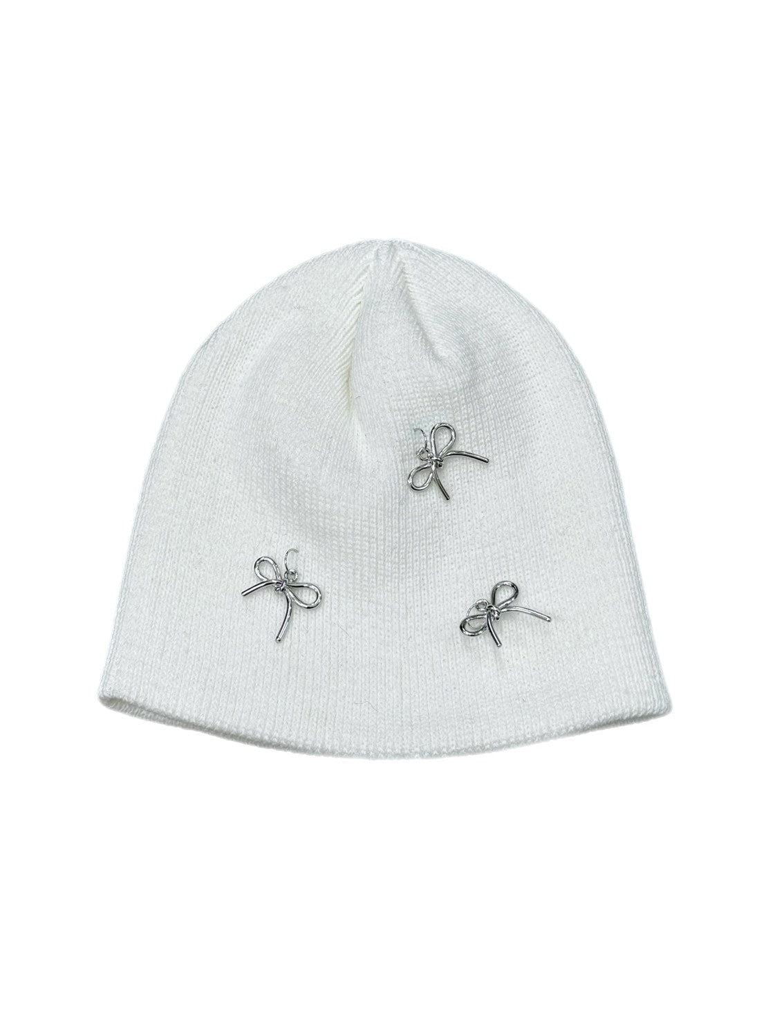 受注制【Chikashitsu + LADIES】ribbon beanie (3color)