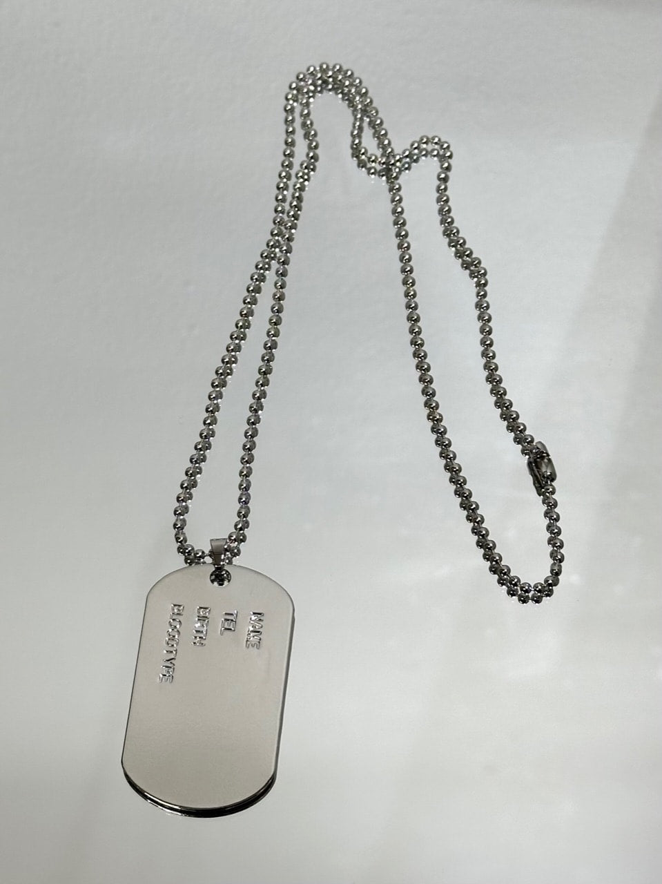 大阪店WEB限定【Chikashitsu +】dog tag necklace – PRESSING WEB SHOP