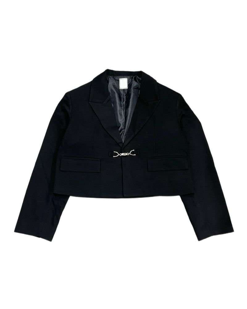 受注制【Never mind the XU】metal fit cropped jacket
