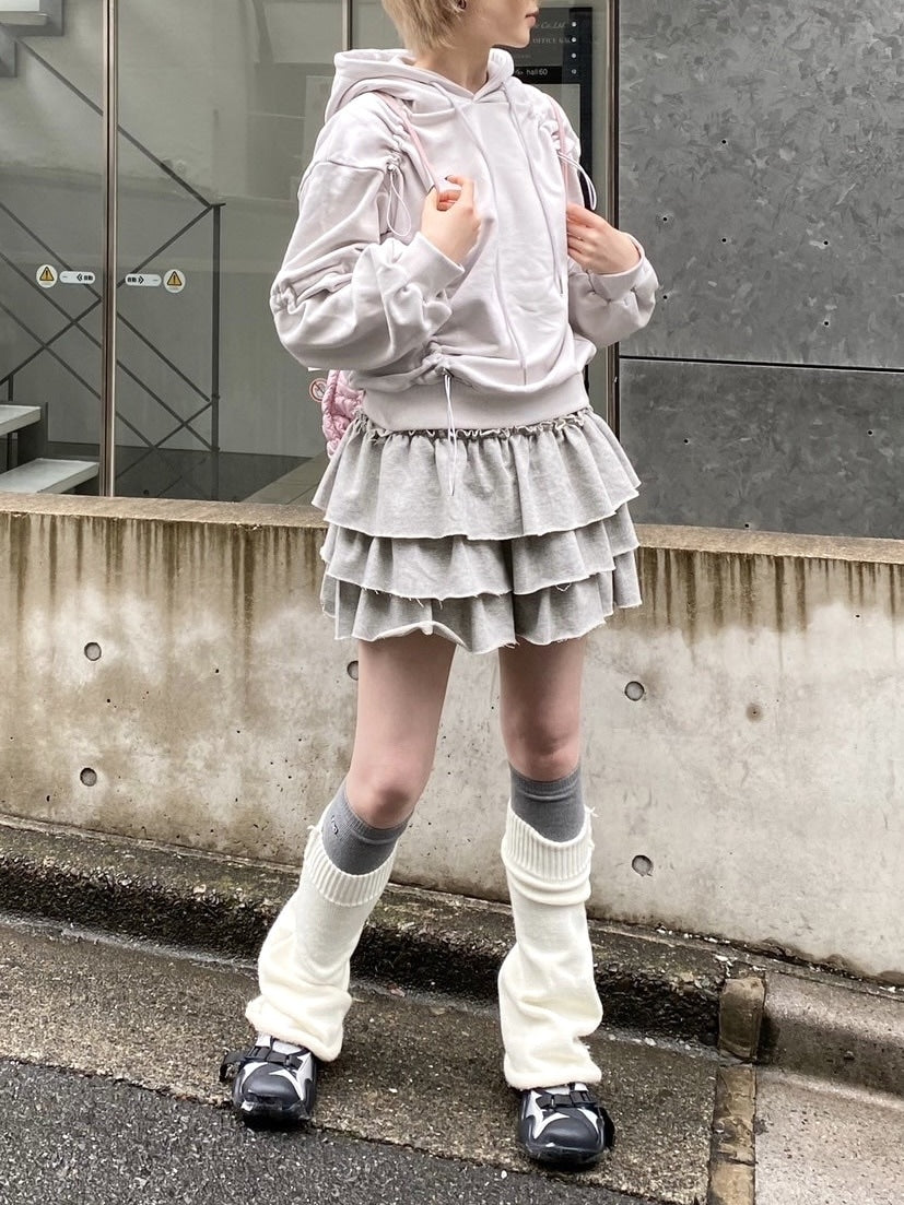 受注制【nmtc +】frill mini skirt (3color) / 【エヌエムティーシープラス】フリルミニスカート