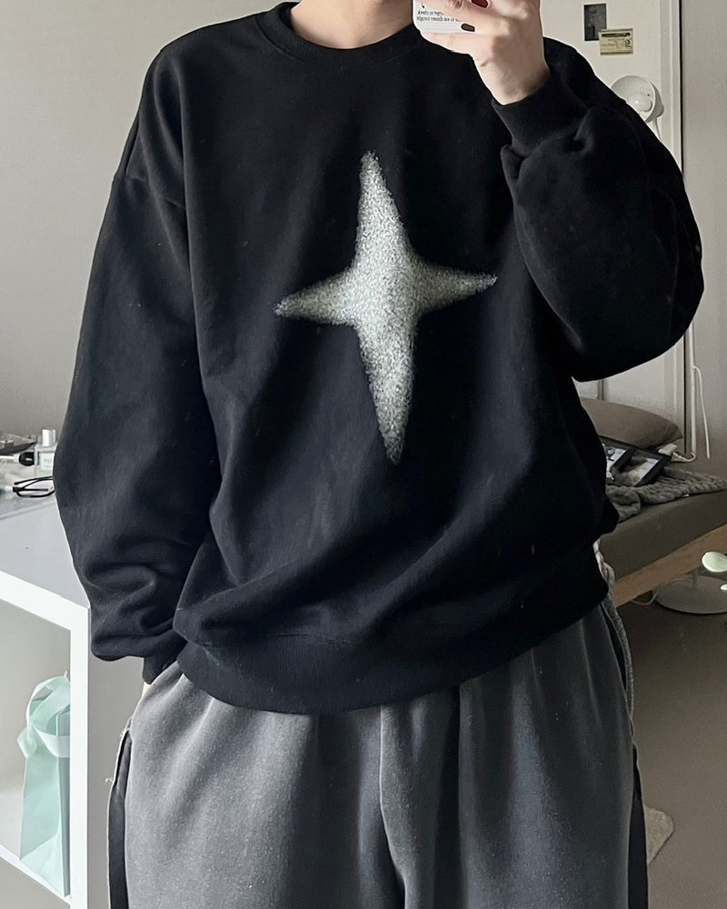 【youll】sparkle sweat shirt (2color)