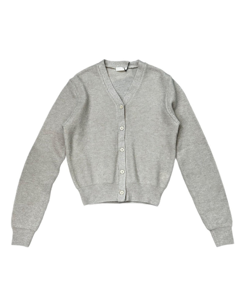 【Chikashitsu + LADIES】vneck rib knit cardigan (2color)