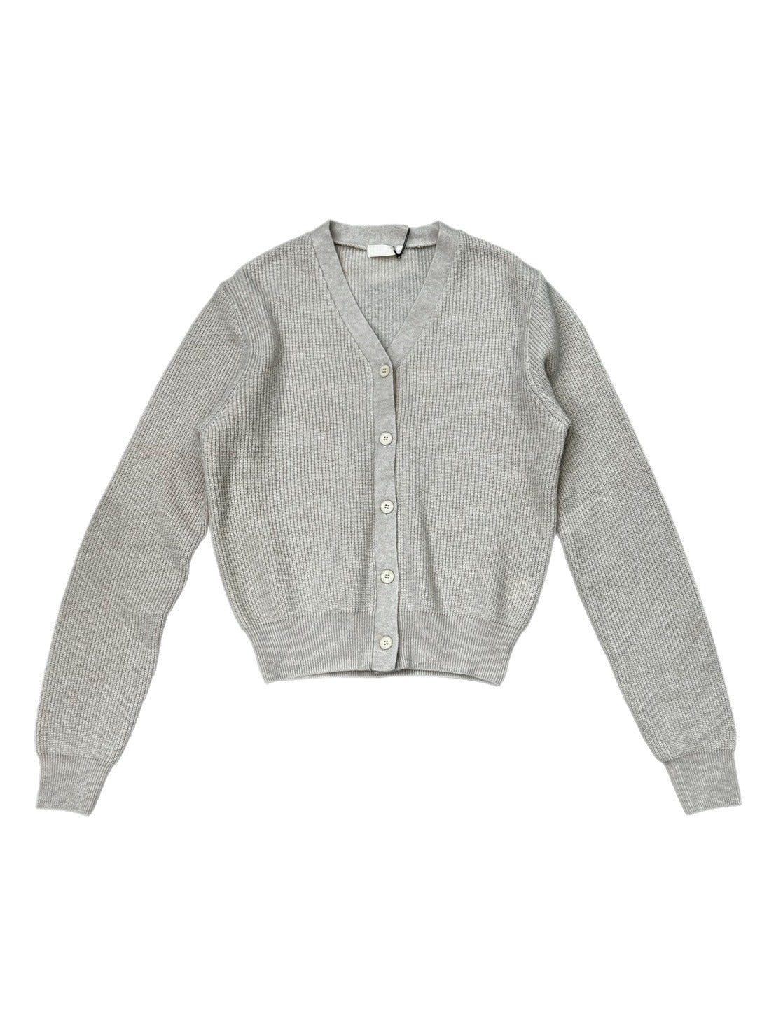 【Chikashitsu + LADIES】vneck rib knit cardigan (2color)