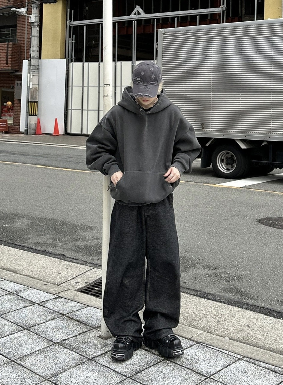 大阪店WEB限定受注制【Chikashitsu +】vintage damage cap (2color)