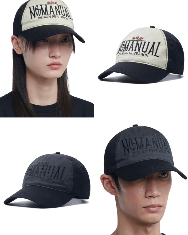【NOMANUAL】2C TRUCKER BALL CAP / 【ノーマニュアル】ロゴボールキャップ